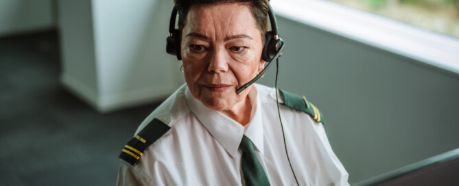 Matrix Security High Resolution image of a staff doing Back to Base Alarm Monitoring