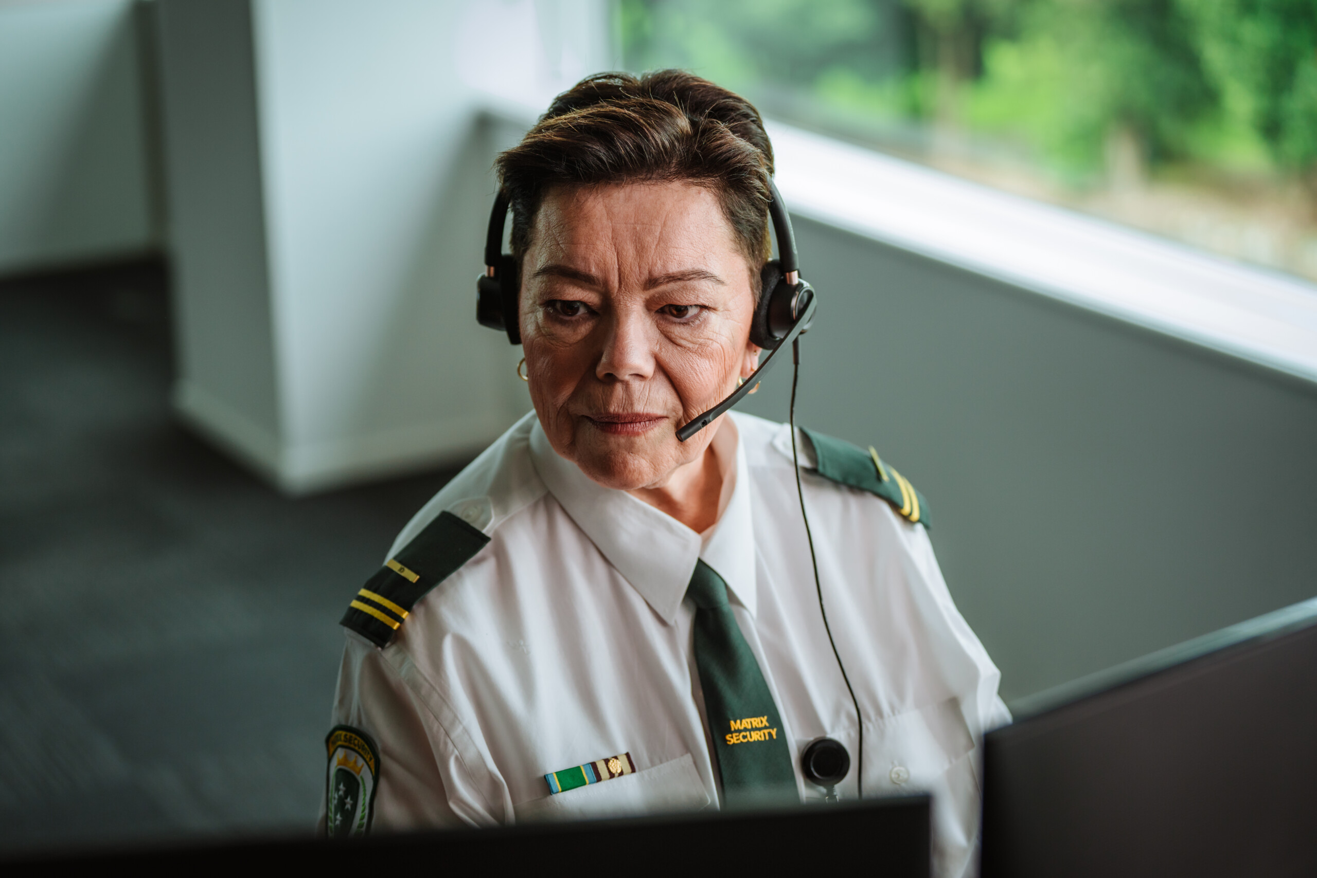 Matrix Security High Resolution image of a staff doing Back to Base Alarm Monitoring